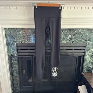lululemon athletica Black Leggings with Skull Motif